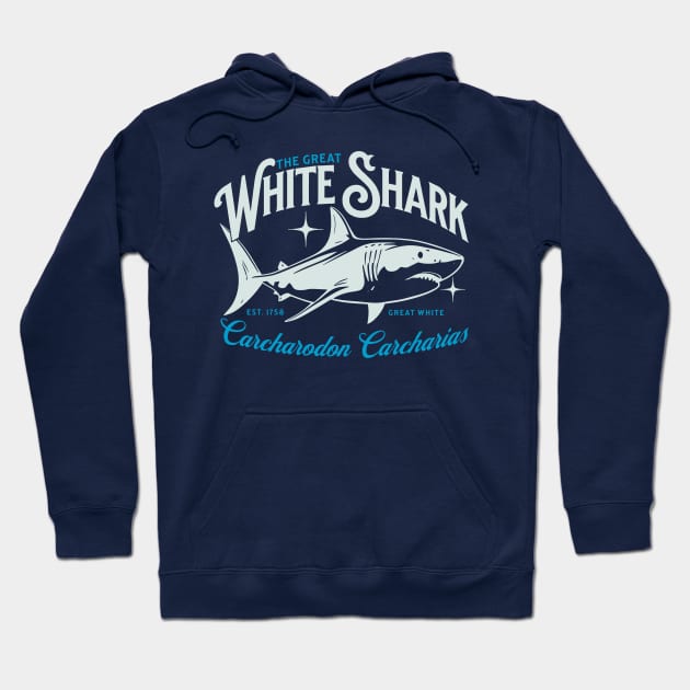 The Great White Shark Hoodie by Issho Ni